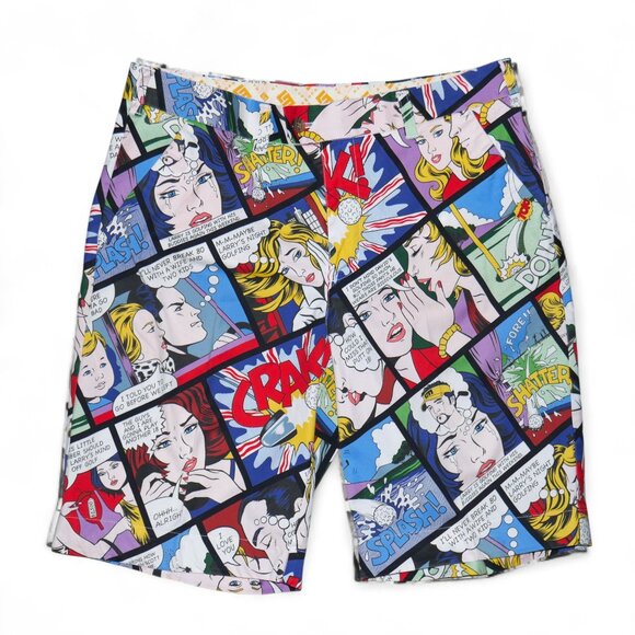 Loudmouth Other - LOUDMOUTH 11" Crak Comic PrinLoudmouth Men's Size 36 Golf Shorts John Dat Shorts